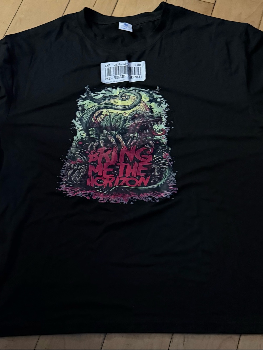 Black Graphic Band T-Shirt